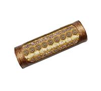 MediCrystal Infrarrojo lejano de la Piedra Preciosa Almohada - con Cristales Naturales - Negativo Ion - FIR de Calor - no eléctrico Jade Croco 16 L x 5 "W x H 3 Firma