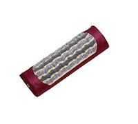 MediCrystal Infrarrojo lejano de la Piedra Preciosa Almohada - con Cristales Naturales - Negativo Ion - FIR de Calor - no eléctrico Rojo Violeta 16 L x 5 "W x H 3 Firma