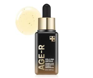medicube Age-R Vita C Pro Ampoule - Suero de vitamina C para pigmentación, tono desigual e hidratación - Aumenta la absorción y la luminosidad hasta un 780% con Age-R Booster Pro