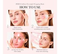 MEDICUBE Cosmética Facial Pdrn Pink Caffeine Overnight Wrapping Mask Mascarilla Facial Antifatiga - Reafirmante