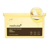 Medicube Deep Vita C Daily Quick Mascarillas de 30 hojas - Certificado vegano, activador rápido, triple complejo vitamínico para brillo e hidratación, máscaras coreanas