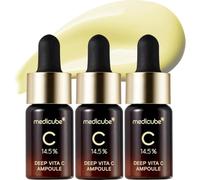 medicube Deep Vita C Serum 2.0 - 14.5% vitamina C para manchas y tono desigual - 10 g × 3