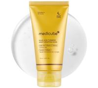 Medicube Máscara de envoltura nocturna de ácido kójico 75 ml + Cepillo SKINKURA GRATIS - Máscara nocturna nocturna con Retinol, Vitamina C y colágeno - Máscara antienvejecimiento iluminadora para piel