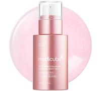 medicube PDRN Pink Collagen Exosome Shot Serum 2,000 PPM - Potenciador líquido con exosomas, ADN de salmón PDRN y espículas para tono desigual, poros y textura de la piel