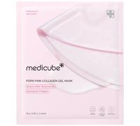 medicube Máscara de gel de gelatina de colágeno rosa Salmon DNA PDRN | Máscara facial nocturna para piel brillante de vidrio, elasticidad, hidratante, reafirmante e hidratante, cuidado de la piel
