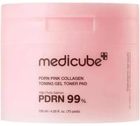 Medicube PDRN Rosa Collagen Almohadillas faciales de gel tonificante 70 un.