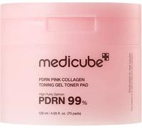 Medicube PDRN Rosa Collagen Almohadillas faciales de gel tonificante 70 un.