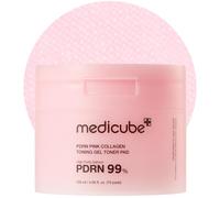 medicube Salmon DNA PDRN Pink Collagen Jelly Pad | Almohadillas de gel coreanas con niacinamida, madecassoside y retinol | Calmante, luminosidad y tono desigual | Cuidado de la piel coreano | 70Pads