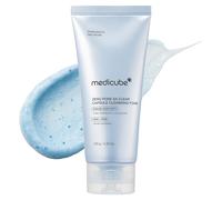 medicube Zero Pore Clear Blue Capsule Cleanser 120 g - Limpiador facial con AHA, BHA y PHA para textura, puntos negros y cuidado de poros - Limpieza diaria suave