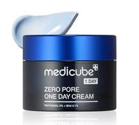 medicube Zero Pore One-Day Cream 1.69 fl.oz - Crema refinadora de poros con pantenol, ácido salicílico y niacinamida para poros más pequeños y control del exceso de grasa