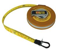 Medid MD/136030 Cinta métrica con estuche metálico recubierto, fibra de vidrio en clase II, doble precisión, 30 m