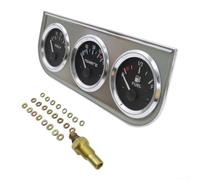 Medidor 3 para en 1 Coche 52mm Presión Agua Voltio Medidor 3 | Monitoreo triple: aceite, agua, voltaje; para compacto 52mm; ideal para tableros personalizados(B)
