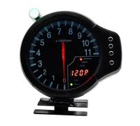 Medidor Accesorios De La Motocicleta Gauges Instrumentos Cuentakilómetros Digital Tacómetro Indicador Velocidad Para 1-8 Cilindros(BLACK)