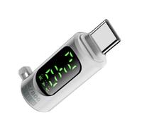 Medidor - Adaptador de extensión con pantalla digital | 40 Gbps 240 W adaptador USB para impresoras, ordenadores, smartphones, mandos de juegos