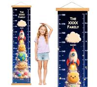 Medidor altura Gráficos de Crecimiento personalizada con nombre, Medidor Altura Niños Pared Montado en la Pared, Tabla de Crecimiento, Decoración mural Impermeable para Dormitorio y Guardería