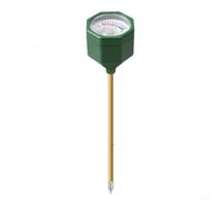 Medidor analógico de pH y humedad del suelo, probador de plantas de doble función para jardines interiores y exteriores, sonda resistente para una lectura precisa (modelo verde humedad)