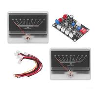 Medidor analógico VU Indicador de nivel de sonido con circuito de preamplificador para música para espectro, kit de audio de escritorio con retroiluminación ajustable, sensibilidad 960uA