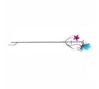 Medidor artístico de lluvia con forma de colibrí de hierro, funcional para exteriores, herramienta decorativa para patios, pájaros, mariposas, medidores de lluvia