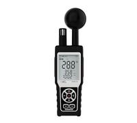 Medidor avanzado para condiciones de bombilla húmeda y presión de aire con función de ahorro de información, termograma digital WBGT Black World