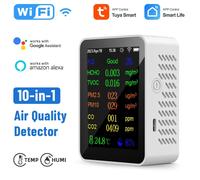 Medidor Calidad del Aire Smart WiFi Tuya Multifunción CO2 PM2.5 PM10 TVOC HCHO