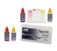 Medidor Cloro y PH Piscinas KIT ANÁLISIS CLORO, PH y BROMO - Calidad certificada Laboratorios LAC (Analizador pH y Cloro/Bromo liquido LAC + 1 recambio)