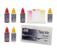 Medidor Cloro y PH Piscinas KIT ANÁLISIS CLORO, PH y BROMO - Calidad certificada Laboratorios LAC (Analizador pH y Cloro/Bromo liquido LAC + 2 recambio2)