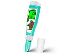 Medidor Cloro y pH Sal Piscinas 8 en 1 Digital Controlador pH ORP Salinidad | Muestra Simultáneamente pH/CL/Temp, 8 en 1, Medición de pH, EC, TDS, Sal, Cloro Residual, H2, ORP y Temp Acuarios Spa