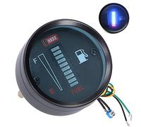 Medidor Combustible LED, Indicador Preciso, Sensor Combustible LED, 52mm 12V Resistencia Ajustable for Motocicleta Automatica, Auto, Camioneta