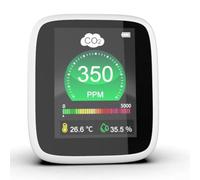 Medidor con sensor NDIR, termómetro digital higrómetro para combo, probador portátil de calidad del aire para oficina en casa, contaminación del aire interior con alarma