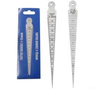 Medidor cónico de 1 a 15 mm, escala de apertura de cuña de precisión para orificio de diámetro de agujero, ancho de ranura, comprobación del engranaje de mantenimiento del coche (2 mm)