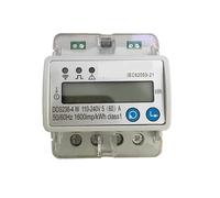 Medidor DDS238-4 W Monofásico Riel Corriente Voltaje Pantalla Comunicación RS485 Medidor de Flujo Solar