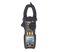 Medidor de Abrazadera de Pantalla LCD, Multímetro de Abrazadera Digital 6000 Conteo CA CC Volt Amp Diodo Temp HZ Herramienta de Prueba de Capacitancia de Ohmios