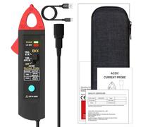 Medidor de abrazadera inteligente UP1 para corriente CA/CC de hasta 100 A, sonda de osciloscopio de interfaz BNC, rango dual 10 mV/A y 100 mV/A, recargable USB-C para reparación de electricistas