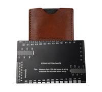 Medidor de acción de cuerda de guitarra | Herramienta de medición precisa | Regla de guitarra con escalas métricas e imperiales | para reparación de tuercas de cuello, coronación de trastes de trémolo