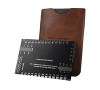 Medidor de acción de cuerda, herramienta de medición de guitarra con métricas e imperiales y altura de cadena profesional, ideal para configuración de de cuello musical, ajuste de trémolo, fret