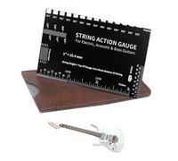Medidor de Acción de Cuerdas de Guitarra | Kit de Configuración para Guitarras | Herramienta Multifuncional de Regulación para Guitarras Eléctricas Acústicas de Viaje Exteriores Hogar