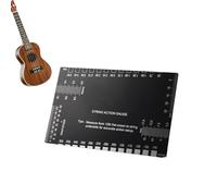 Medidor de Acción de Cuerdas,Regla de Medición | Con Escalas Métrica E Imperial Para Medidor De Guitarra - para Reparación de Ceja y Mástil Música Trémolo Coronación de