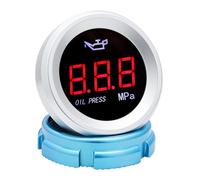 Medidor de Aceite 0-1,00 MPa con Sensor, luz LED roja 10 mm, medidor presión Alarma Intermitente for Coche y Barco