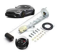 Medidor de aceite para automóvil, unidad de envío universal LED de 12 V y 52 mm, medidor de nivel de aceite universal para automóvil, para camión cisterna, cochera, caravana, camping, viajes diarios