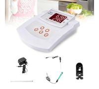 Medidor de acidez con calibración automática de pH/temperatura 2 en 1, analizador multiparámetro de calidad del agua de laboratorio.
