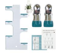 Medidor De Acrílico - Regla Artesanal Transparente De 1 6 Pulgadas, Herramienta De Medición De Precisión, Ayuda De Escala Ajustable, Accesorio | Regla De Elaboración Versátil Para Crea