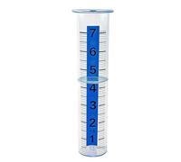 Medidor De Agua De Lluvia - Tubo De Medición De Lluvia Transparente De 8 Pulgadas Con Marcas De Escala | Accesorio Colector De Monitoreo Del Clima Al Aire Libre | Seguimiento Preciso De Las