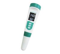 Medidor de agua digital de 5 parámetros, indicador de voz, calibración automática, pantalla grande, ABS permanente, calibración automática, probador de agua