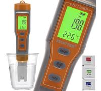 BIGSTREN Medidor de agua digital de pH calibración ATC función plantas acuario piscina Koi estanque 23534