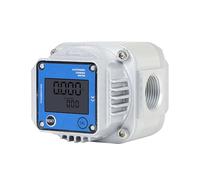 Medidor de Agua Medidor de flujo gas DN15/DN20/DN25 con pantalla digital electrónica alta precisión, caudalímetro Roots for natural, oxígeno y aire comprimido(DN25-8KG)