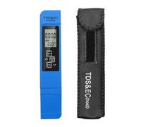 Medidor De Agua, Probador digital de calidad del agua con LED, medidor de TDS y, rango 0-9990, medidor de temperatura y pureza del agua multifuncional, probador de TEMP PPM.,Medidor ph(Blue original