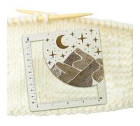 Medidor de Agujas de Tejer - Regla de Puntos de Crochet de Madera Cuadrada | Reglas Para Costura - Para Taller De Casa Estudio Sala Manualidades Proyectos De Costura Y Acolchado Para Principiantes Y