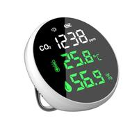 Medidor de aire digital LCD con 3 funciones, medidor de CO2, termómetros, higrómetro, probador para el hogar, monitor de producción agrícola, multifunción