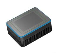 Medidor de aire innovador que integra tecnología WiFi para proporcionar datos completos sobre las condiciones del aire interior y exterior (negro)