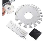 Medidor de alambres, calibre para alambres y chapas, regla de precisión de doble cara para fabricación, automóvil, mecánicos y profesionales